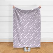 clouds // lavender purple girly print for sweet little girls 