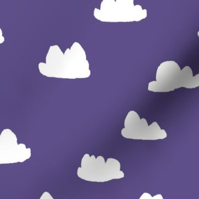 clouds // purple clouds design for sweet little girls room fabrics and textiles for sewing diy projects