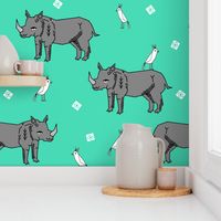 Rhinos by Andrea Lauren 