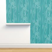 Wonky Woodgrain - Teal