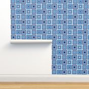 cubes in blue