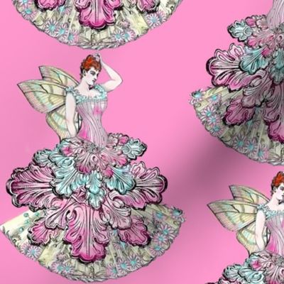 Victorian Fairies in Pink