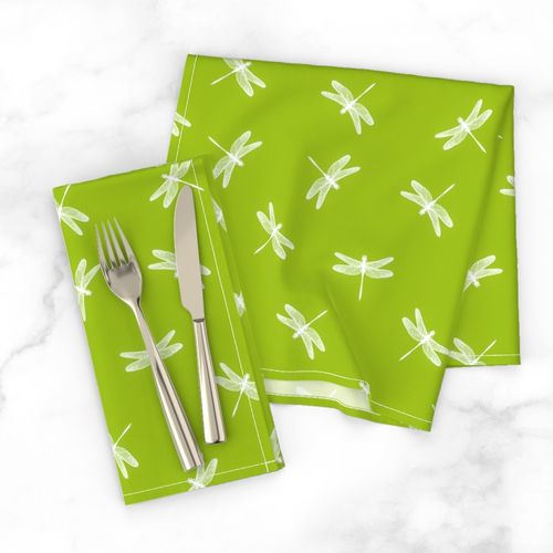 Dancing Dragonflies Lemongrass Green