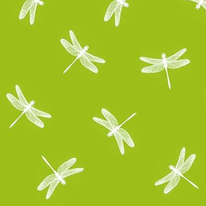 Dancing Dragonflies Lemongrass Green