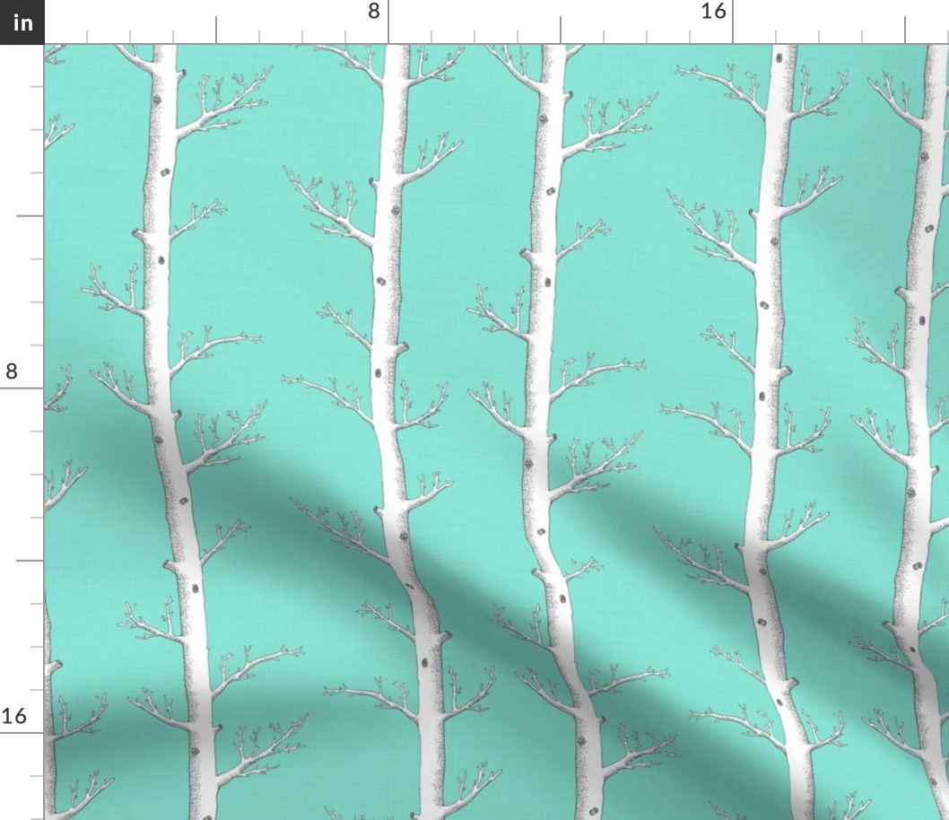 Birch Forest Aquamarine