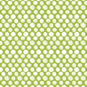 RUBBER_DOTS_green apple _white_