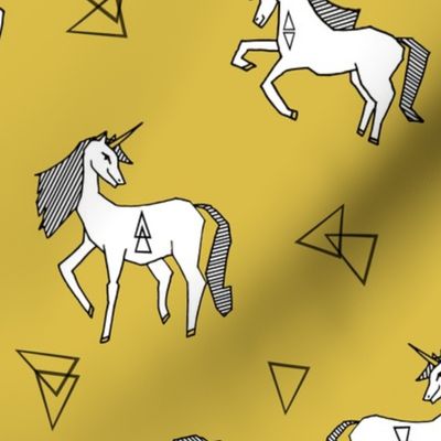 unicorn // unicorns cute girls yellow mustard unicorn design unicorn magical fairytale