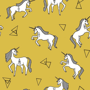 unicorn // unicorns cute girls yellow mustard unicorn design unicorn magical fairytale