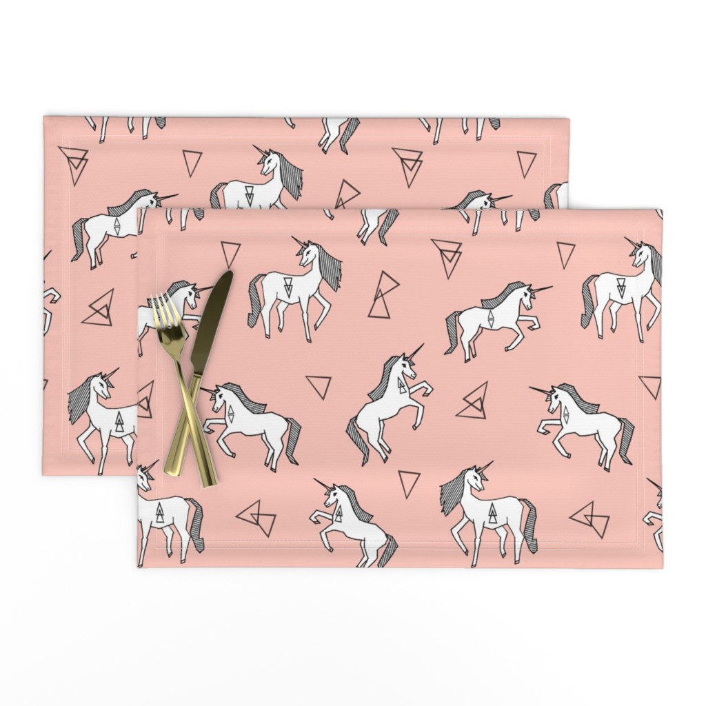 unicorn // unicorns pink girls sweet pastel pink unicorn fabric girls