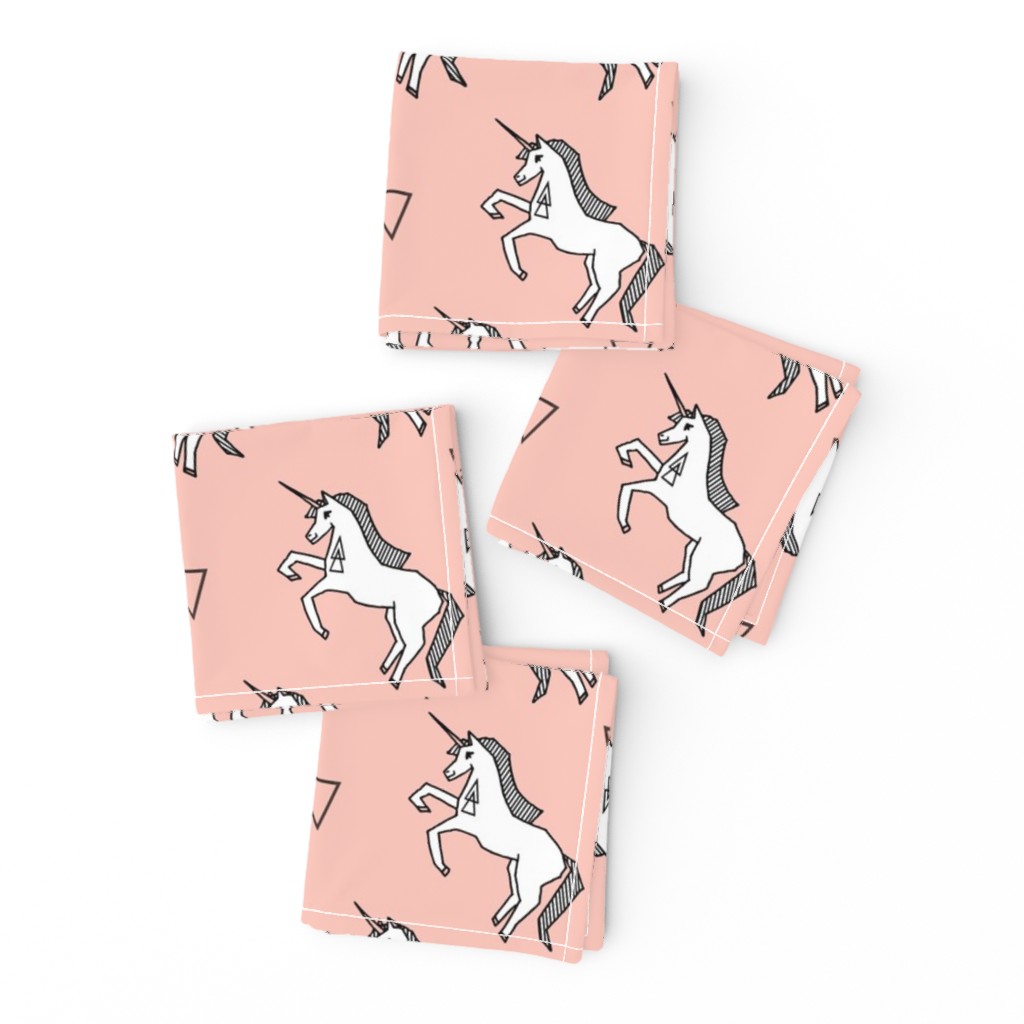 unicorn // unicorns pink girls sweet pastel pink unicorn fabric girls