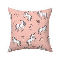 unicorn // unicorns pink girls sweet pastel pink unicorn fabric girls