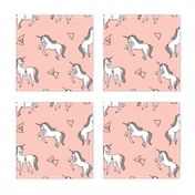 unicorn // unicorns pink girls sweet pastel pink unicorn fabric girls