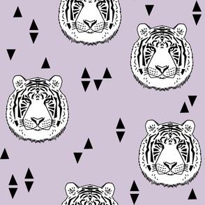 Tiger - White/Lavender by Andrea Lauren