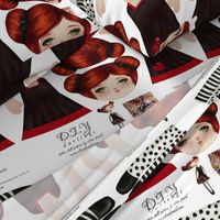 Cut and Sew Doll Pattern Chloe d'Coeur