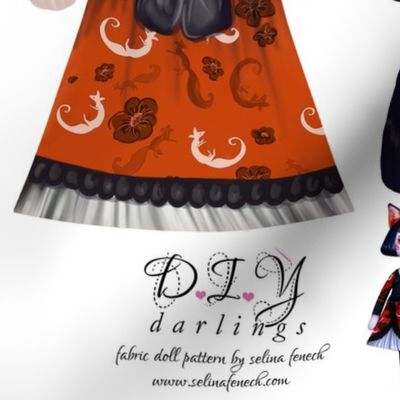 Cut and sew doll pattern - Kimmi Kitsune