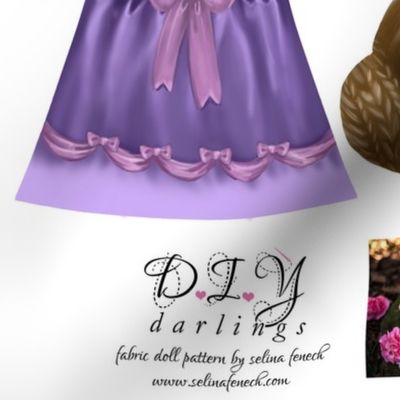 Cut and sew doll pattern - Princess Ella