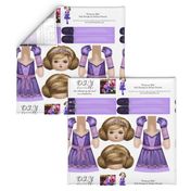 Cut and sew doll pattern - Princess Ella