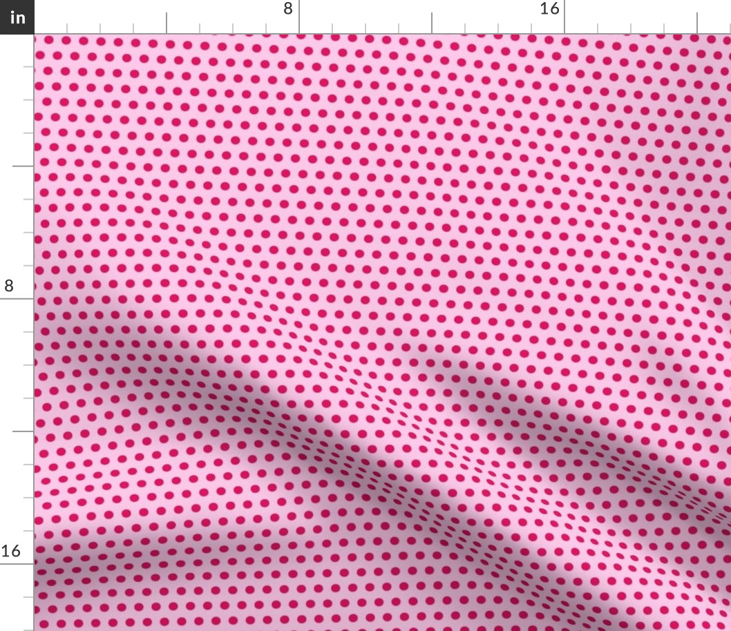 polka dot pink