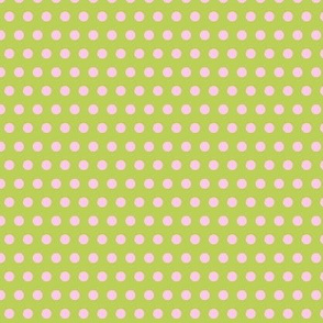 polka dot green