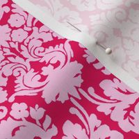 Floral damask pink