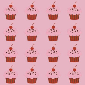 Cupcakes on Pink