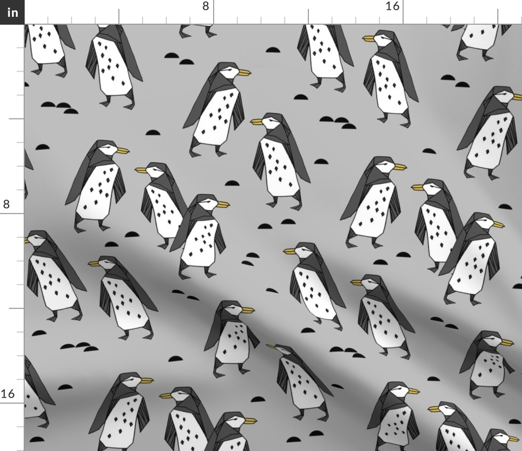 penguins // grey penguin antarctic bird birds winter 
