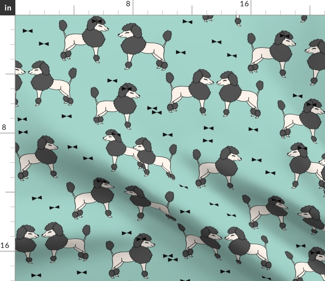 poodle // poodles dog fabric