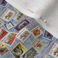 Rhino Postage Stamp Collage