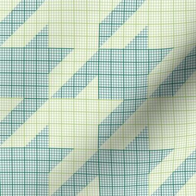 houndstooth graph paper (green)