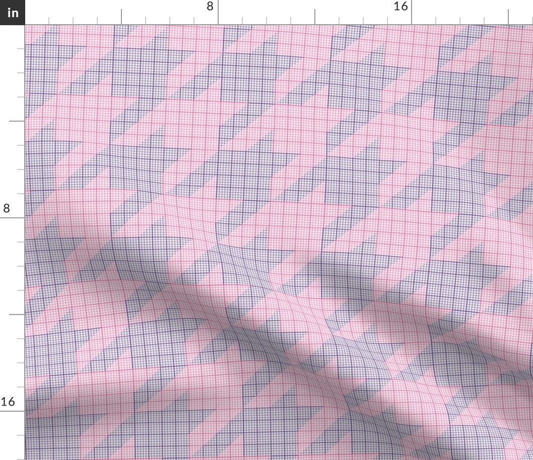 houndstooth graph paper (pink and purple)