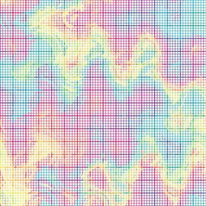 crazy rainbow graph paper