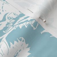 Chintz  TOILE_blue sky jacobean