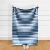 Horizontal Navy Stripes