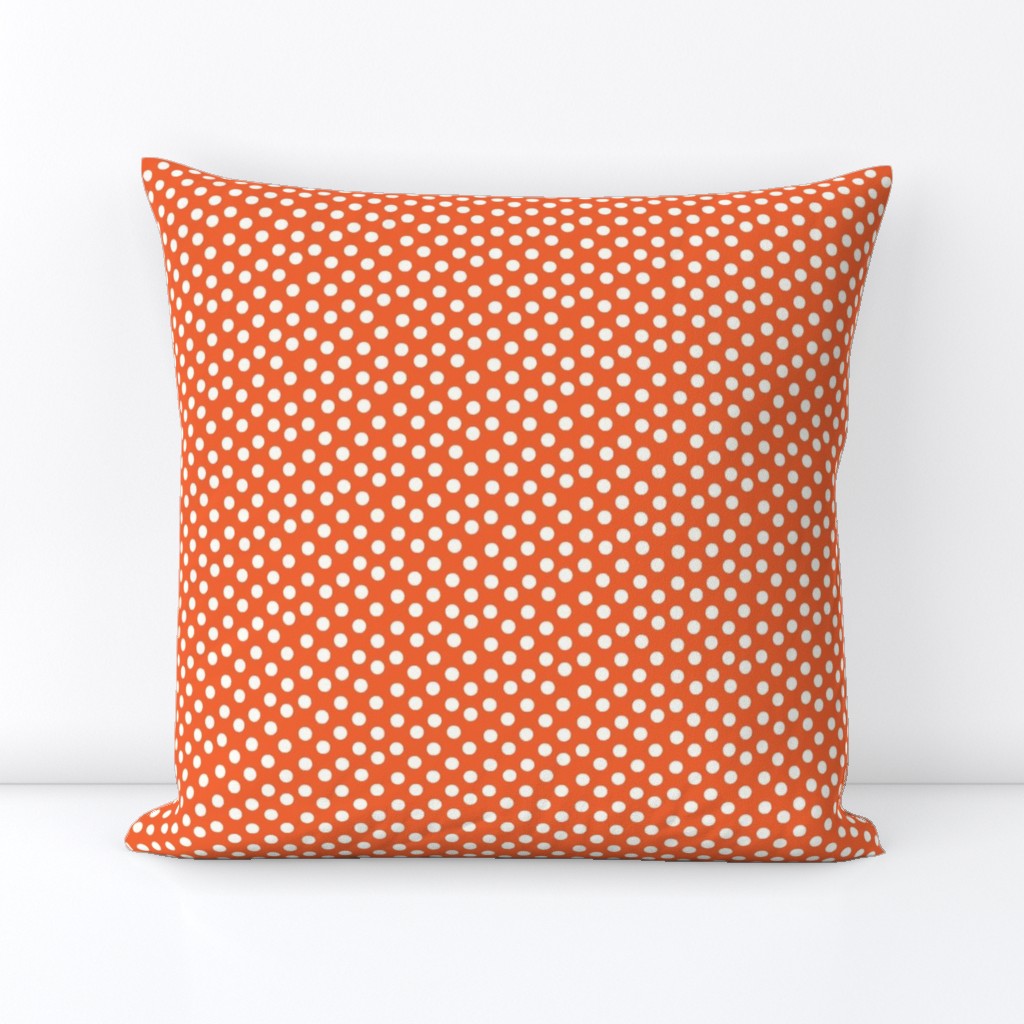 Pretty Polka Dots in Tangerine