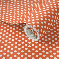 Pretty Polka Dots in Tangerine