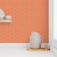 Pretty Polka Dots in Tangerine