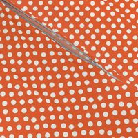 Pretty Polka Dots in Tangerine