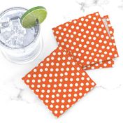 Pretty Polka Dots in Tangerine