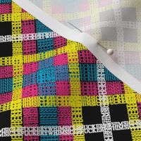 GoBaggery Whimsicle Tartan - Pink/Yellow/Blue/White/Black