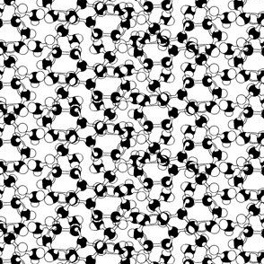 molecules black&white