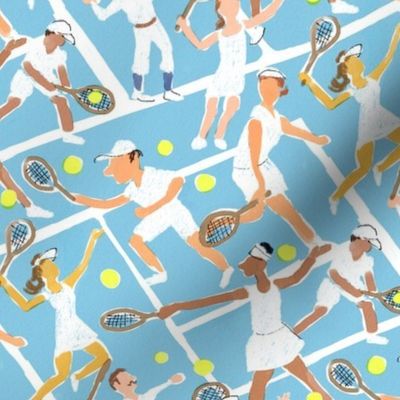 Tennis Whites Watercolor