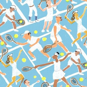 Tennis Whites Watercolor