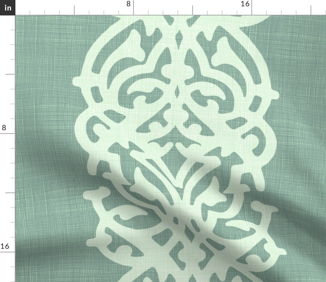 arabesque linen gray_green