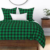 tartan green black