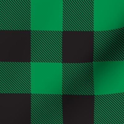 tartan green black