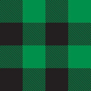 tartan green black