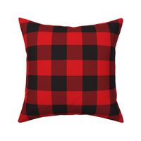 tartan red black