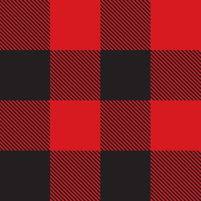 tartan red black