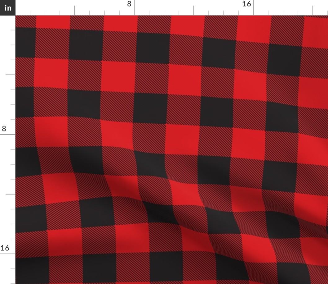 tartan red black