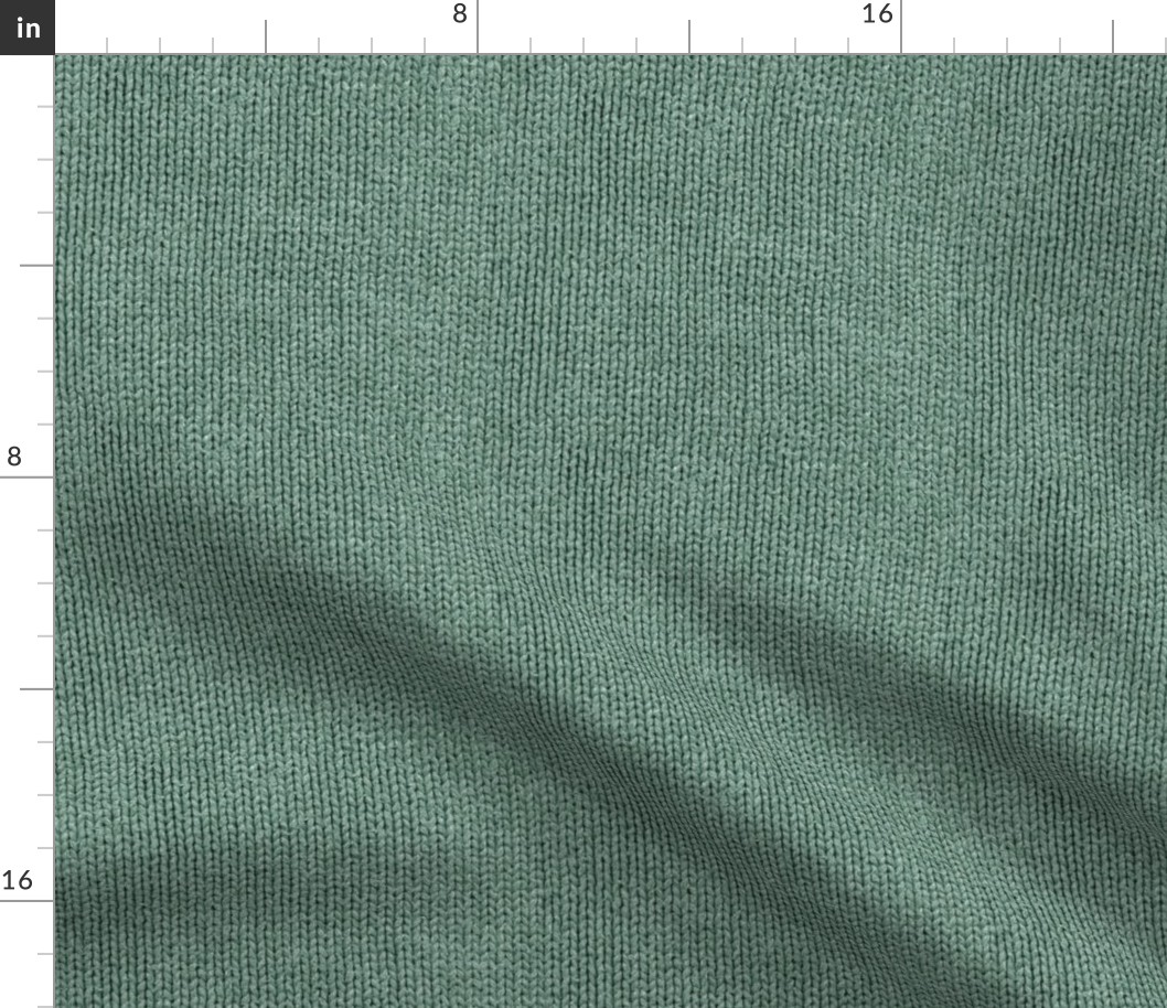 faded green knit